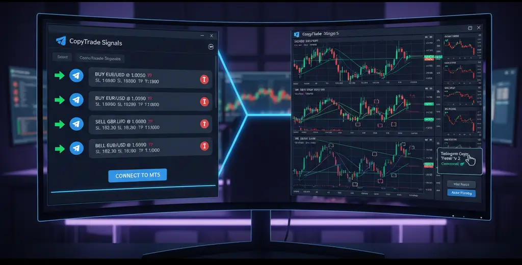 Professional MT5 Telegram Copy Trading System